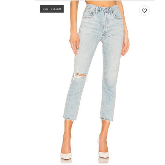 AGOLDE Riley High Rise Crop - Picture 1 of 4